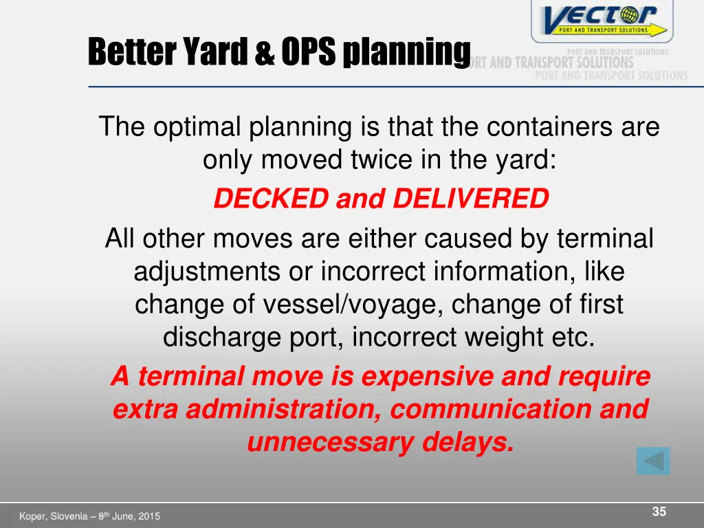 better yard ops planning