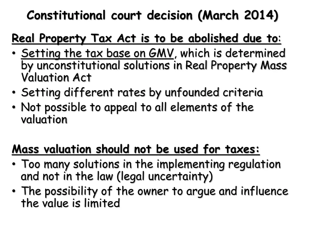 constitutional court decision march 2014