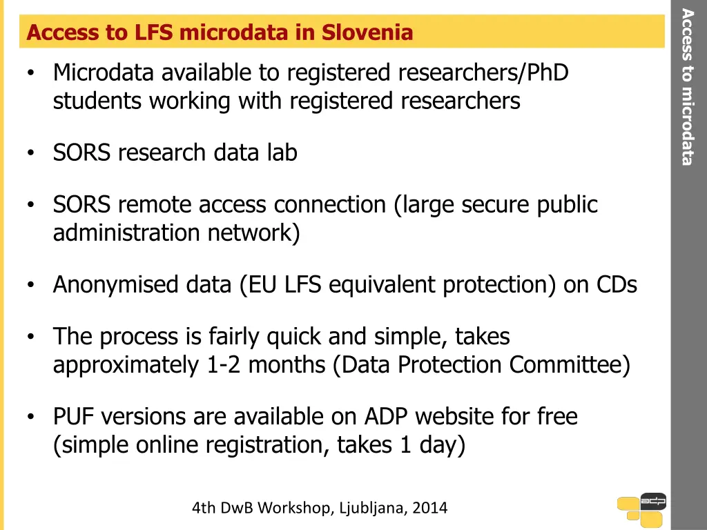 access to microdata