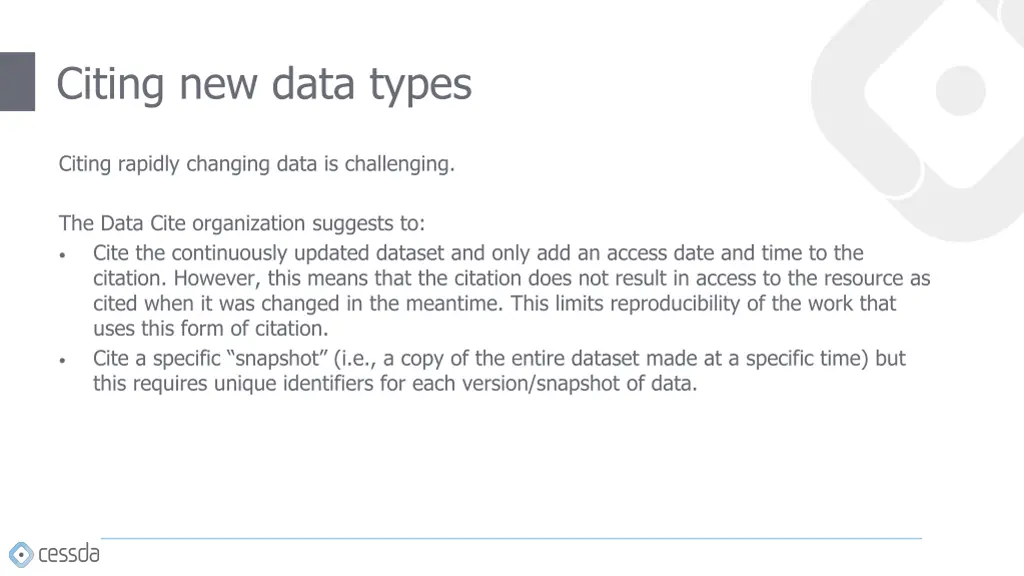 citing new data types