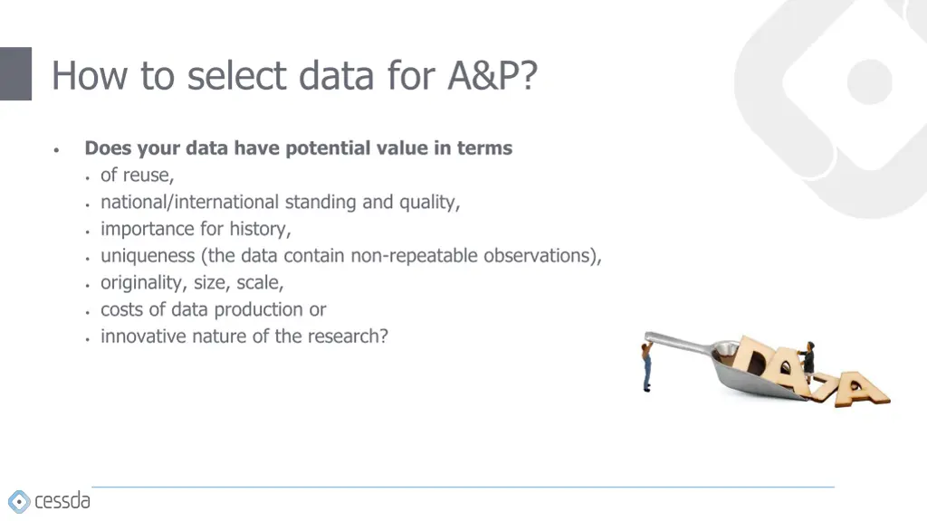 how to select data for a p