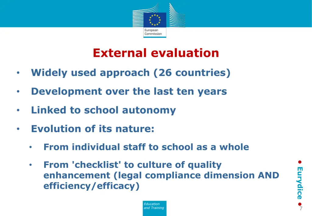 external evaluation