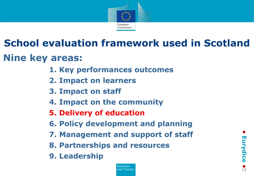 school evaluation framework used in scotland nine