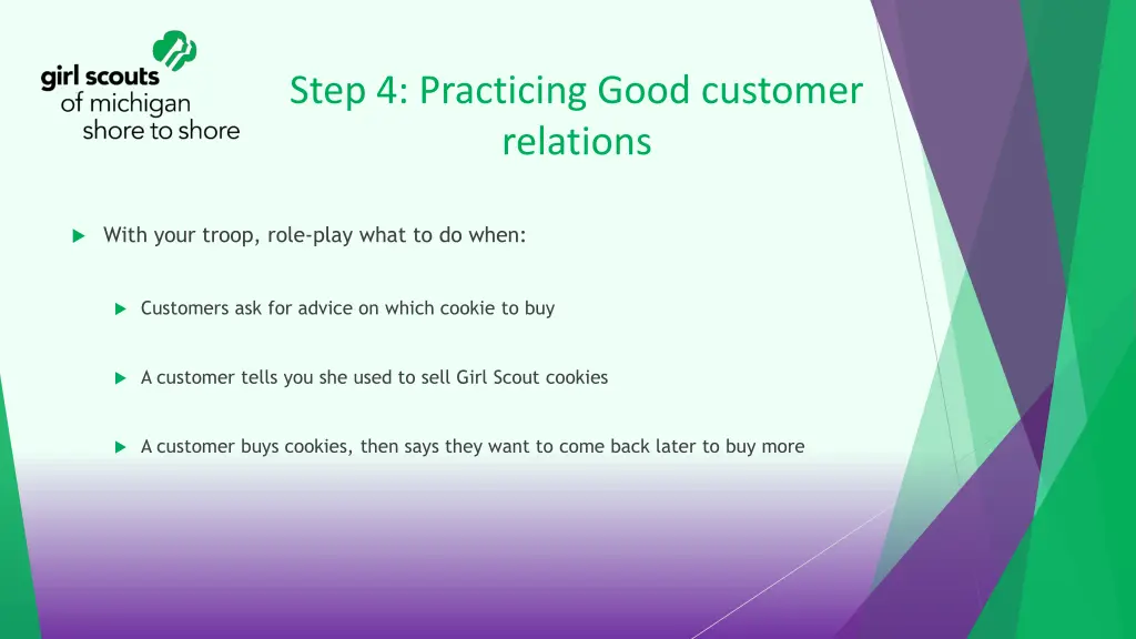 step 4 practicing good customer relations