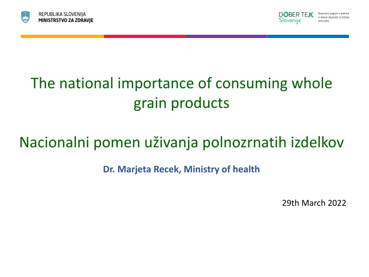 the national importance of consuming whole grain