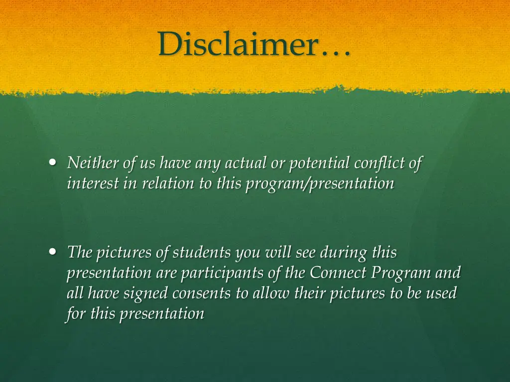 disclaimer