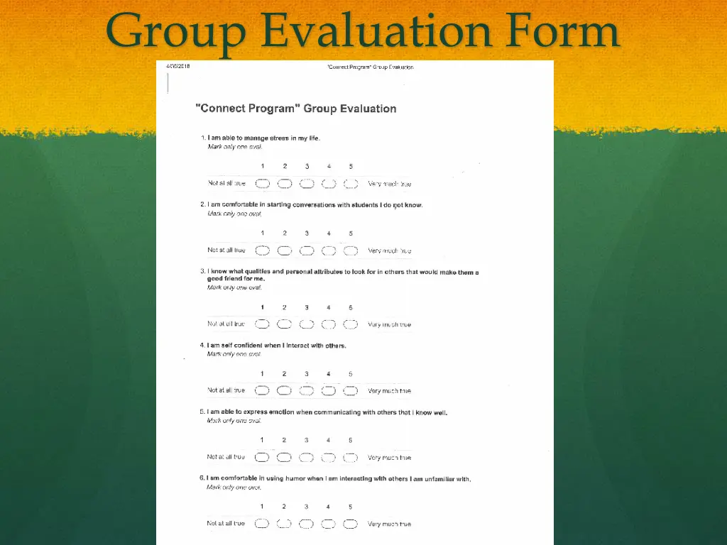 group evaluation form