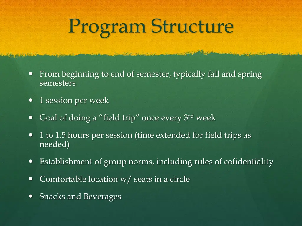 program structure