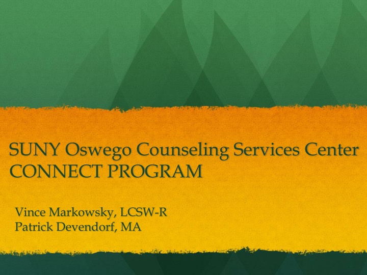 suny oswego counseling services center connect