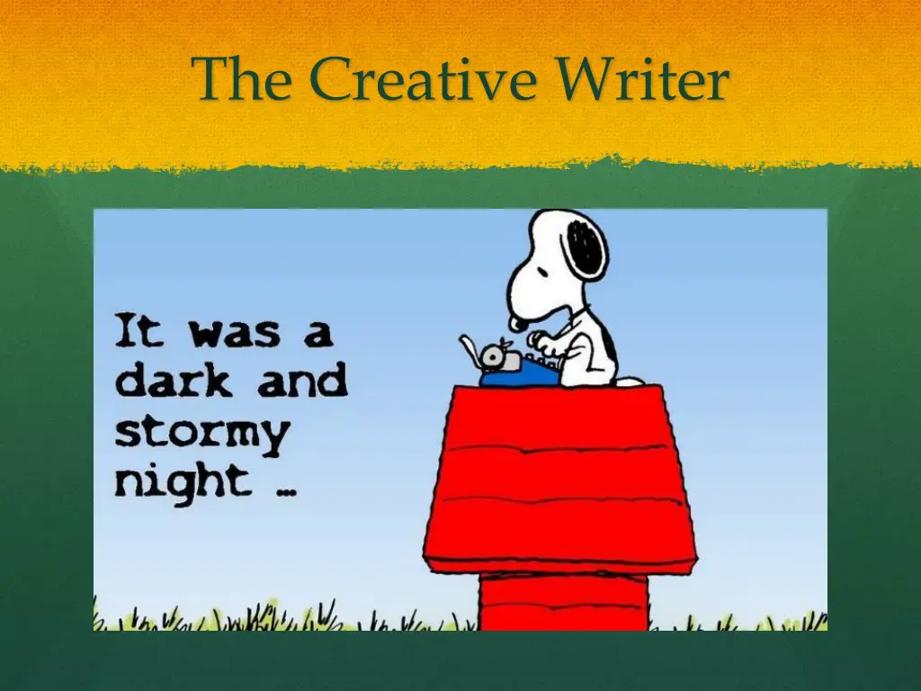 the creative writer