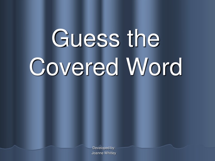 guess the covered word