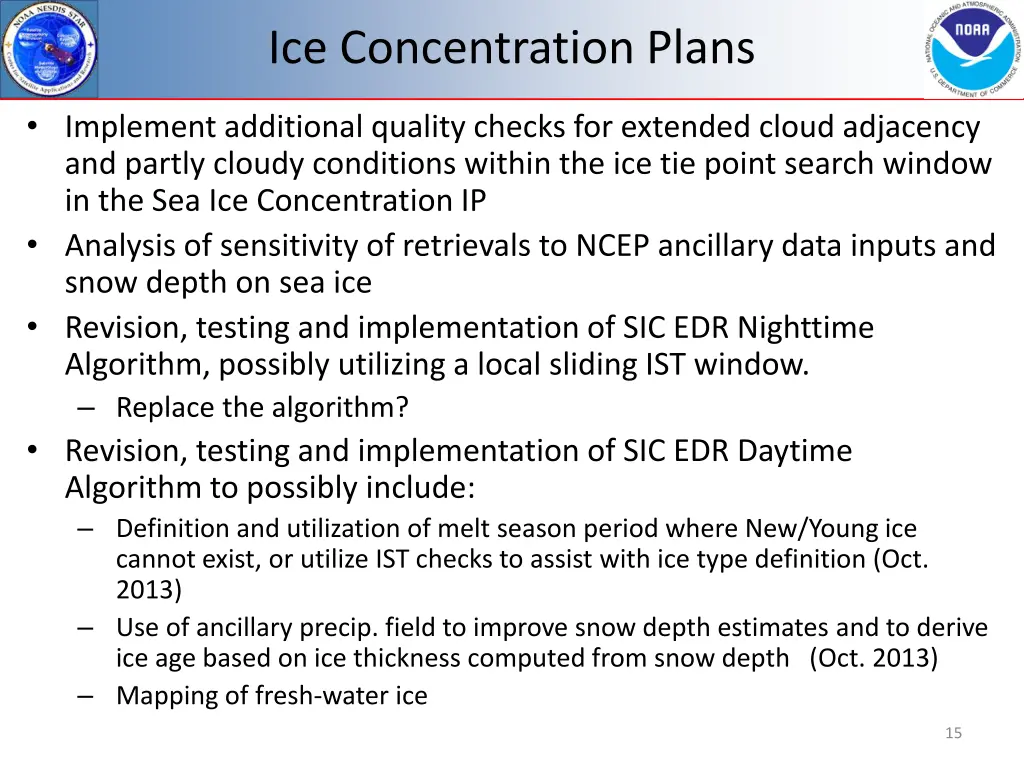 ice concentration plans