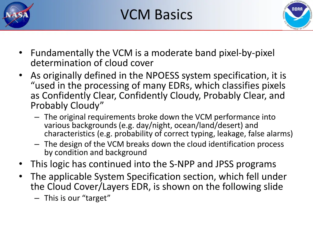 vcm basics