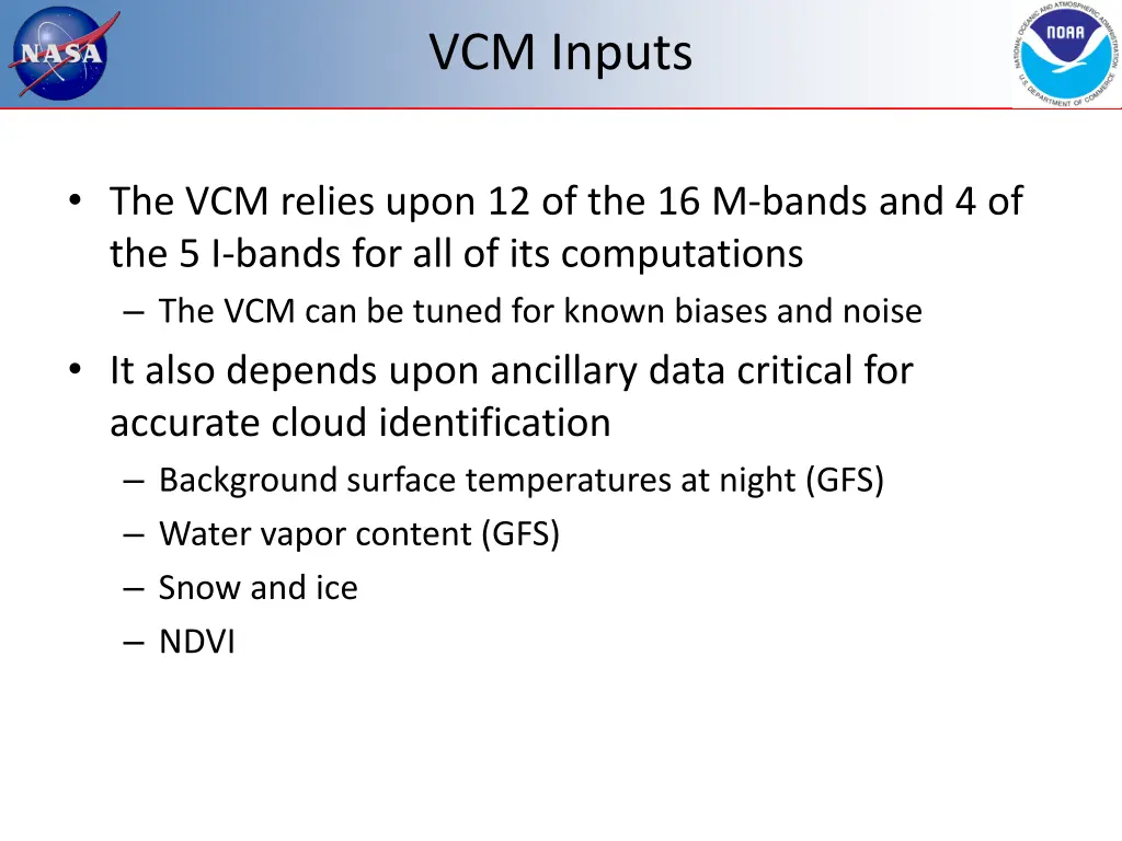 vcm inputs