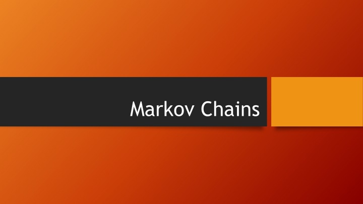 markov chains