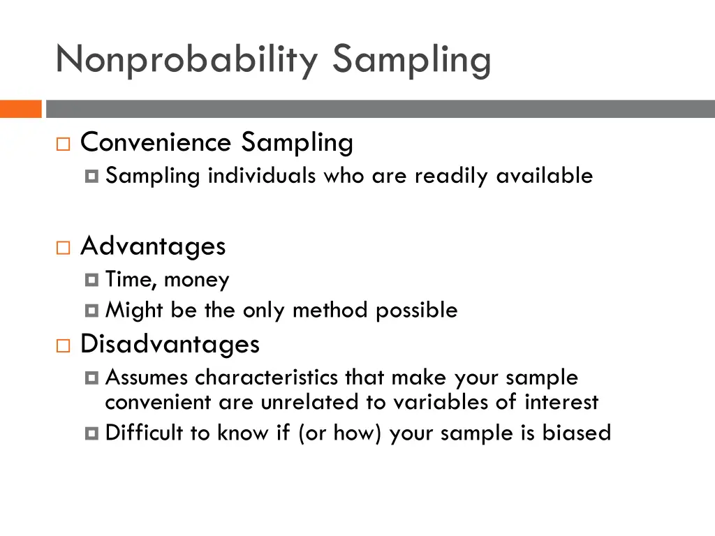 nonprobability sampling