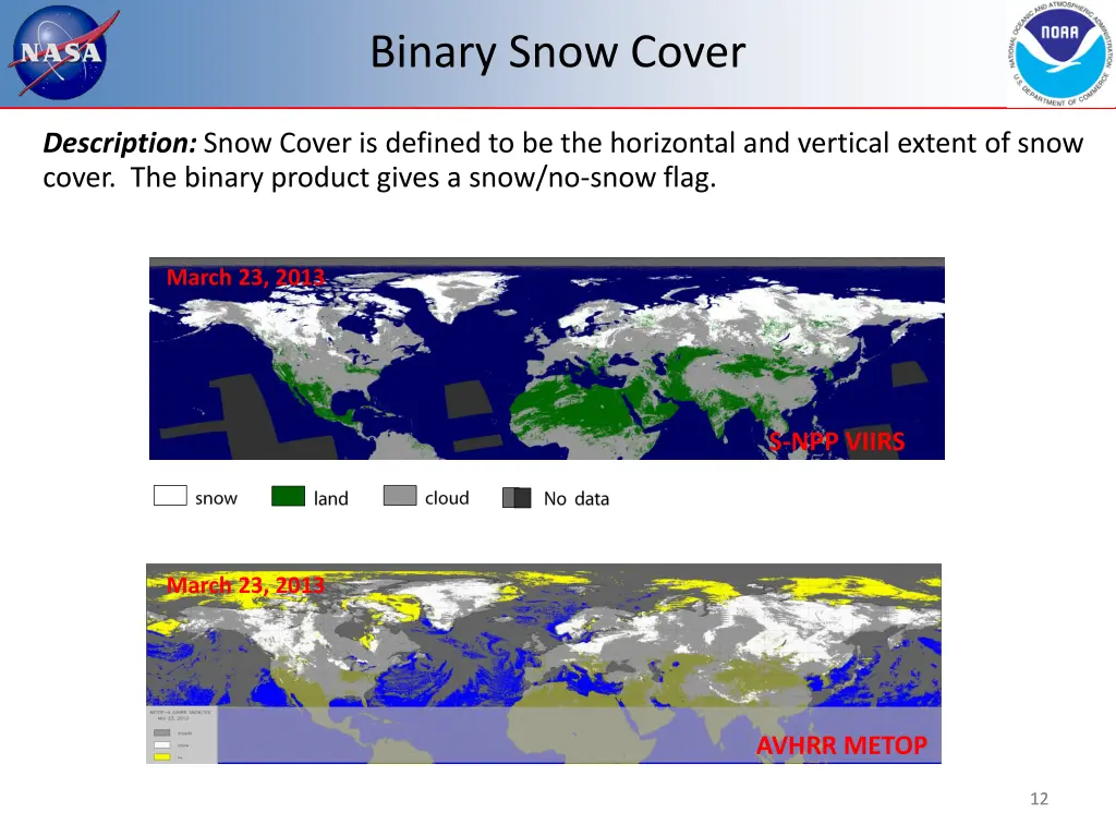 binary snow cover