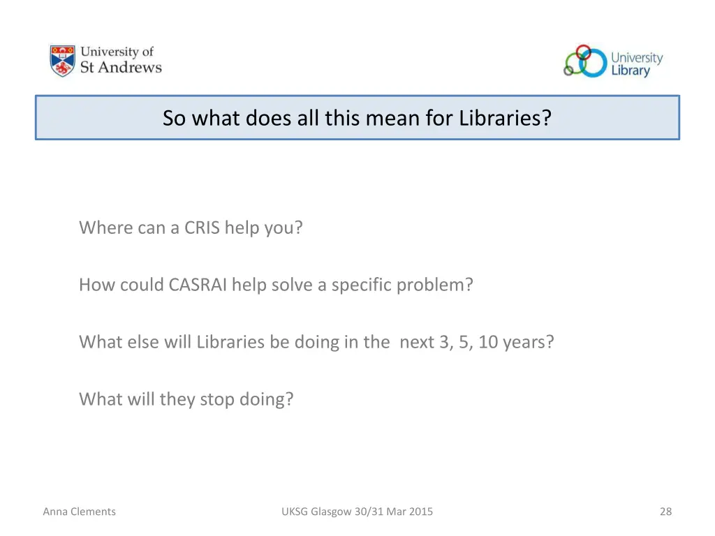 so what does all this mean for libraries