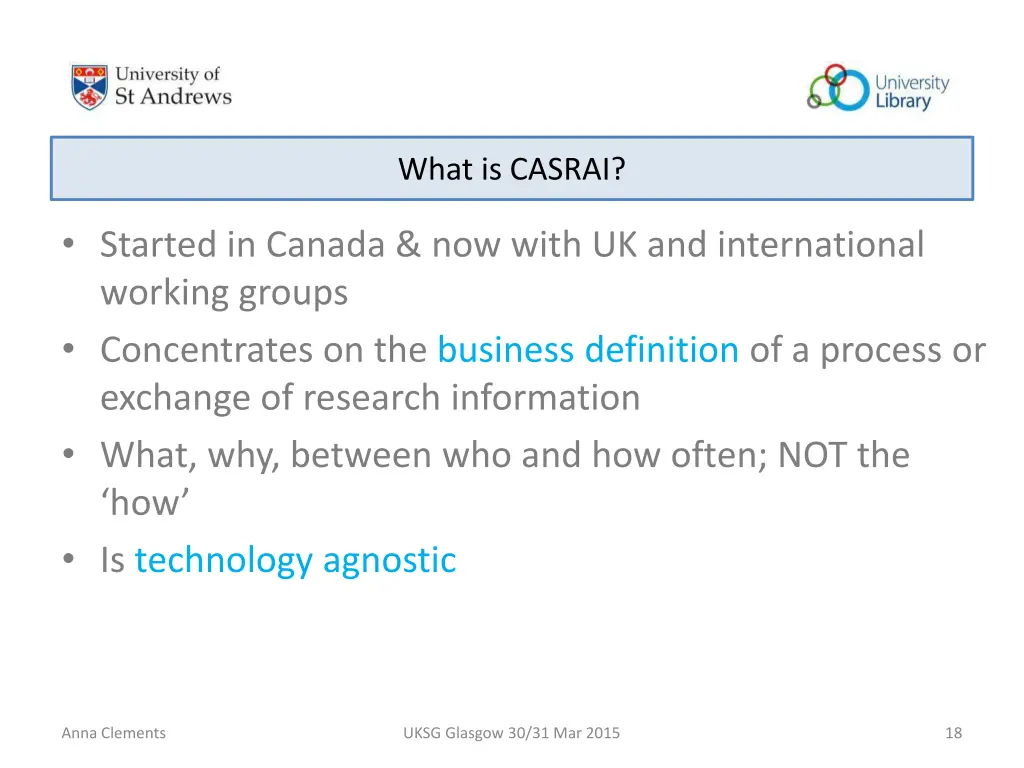 what is casrai 1