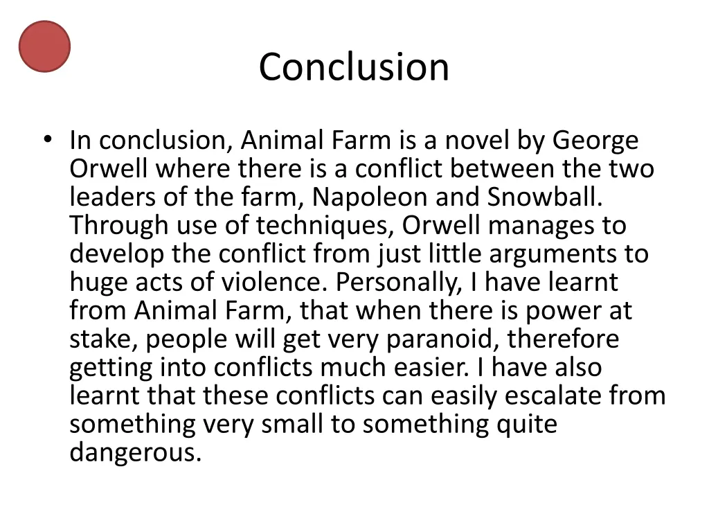 conclusion