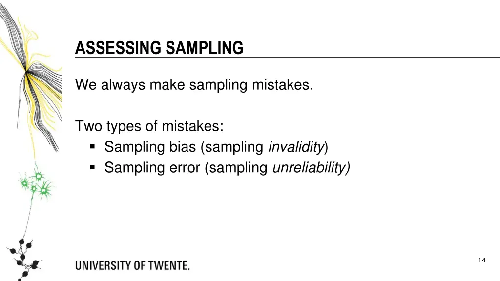 assessing sampling