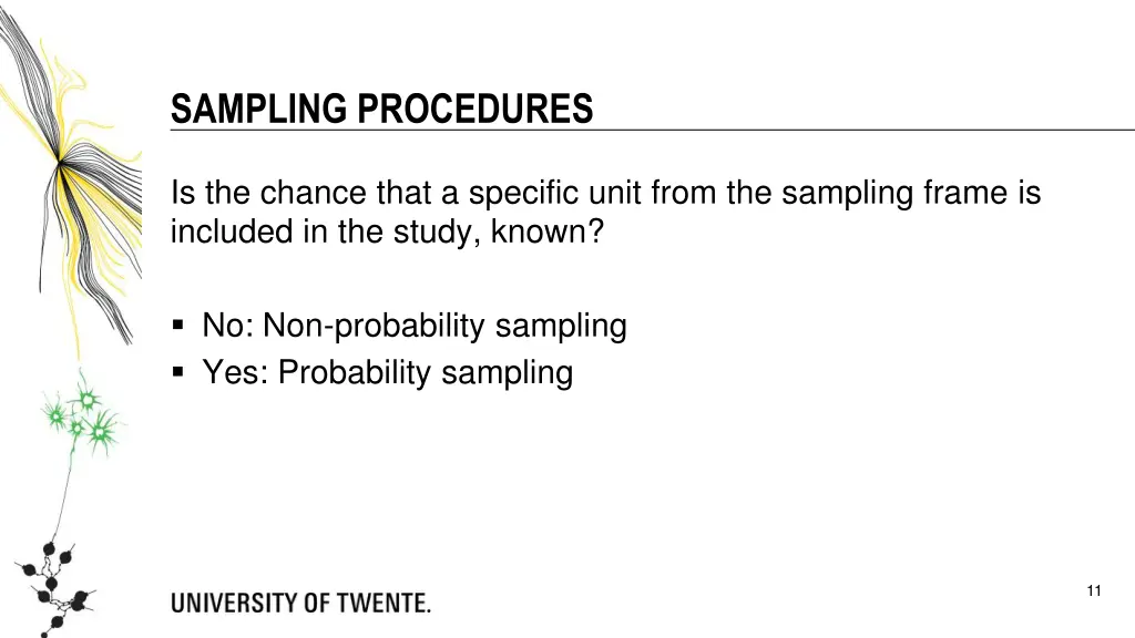 sampling procedures