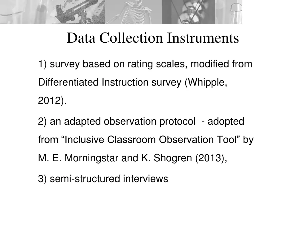 data collection instruments