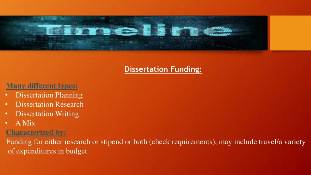 dissertation funding