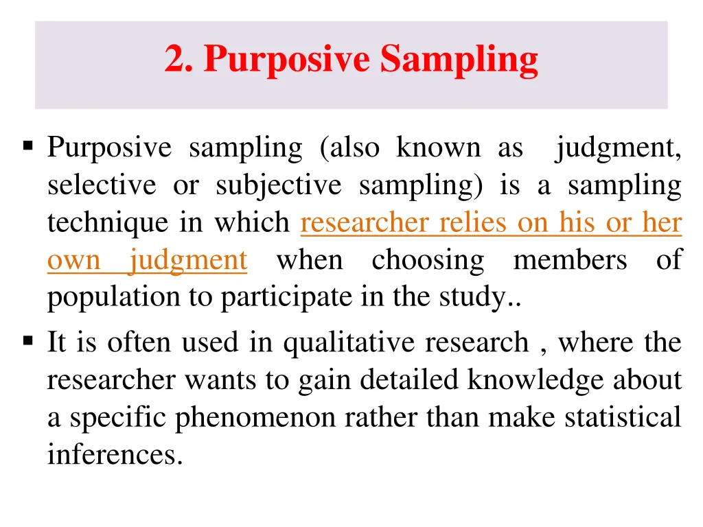 2 purposive sampling