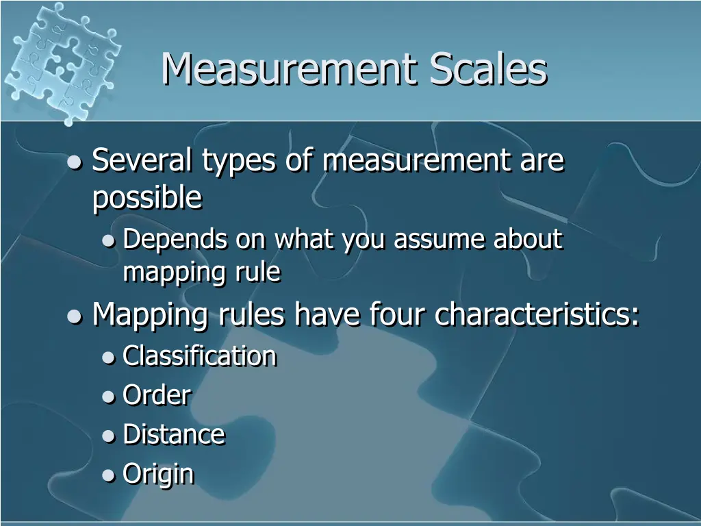 measurement scales