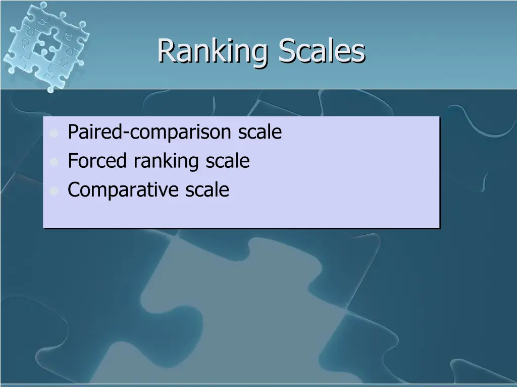 ranking scales