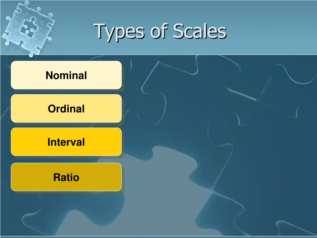 types of scales