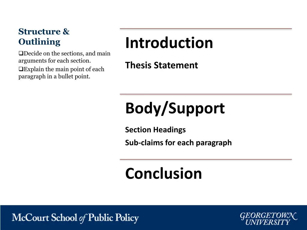 structure outlining