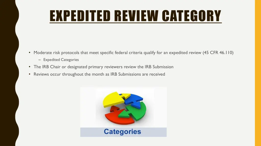 expedited review category