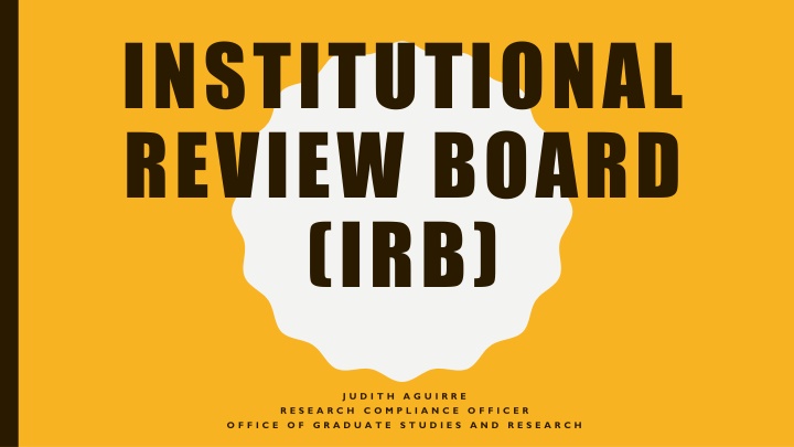 institutional review board irb