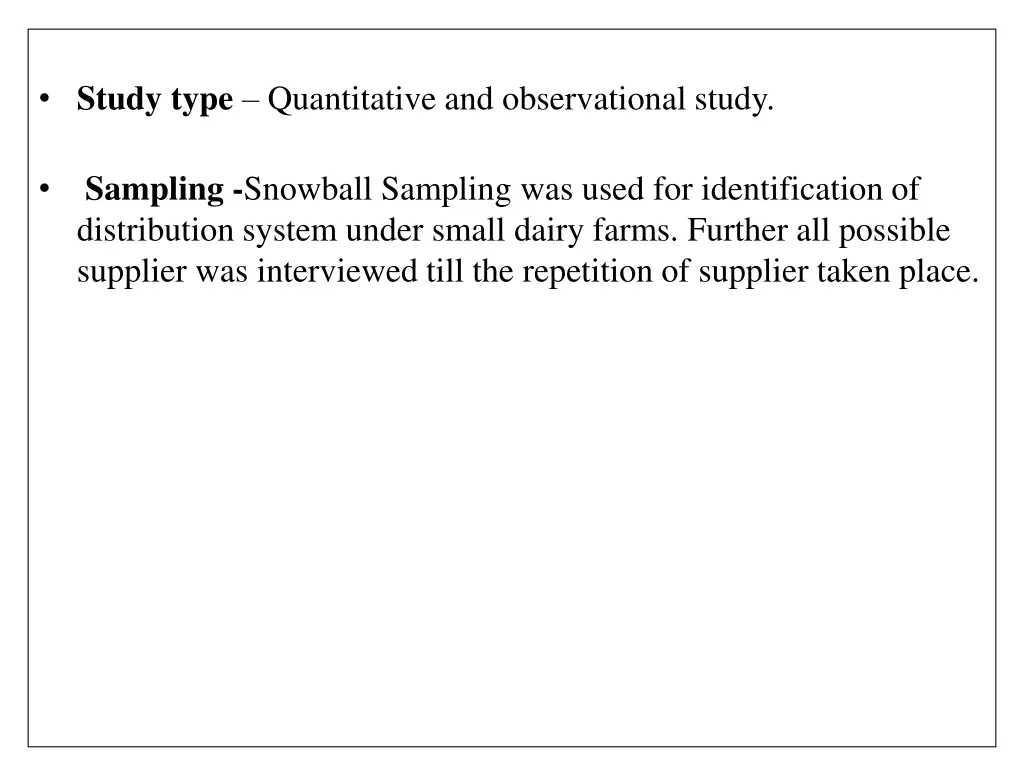 study type quantitative and observational study