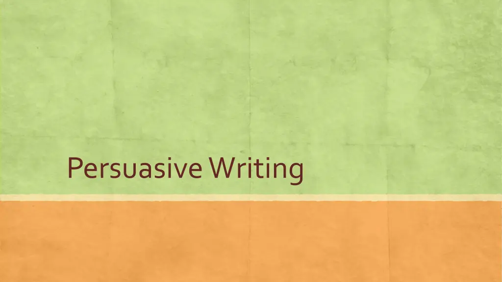 persuasive writing