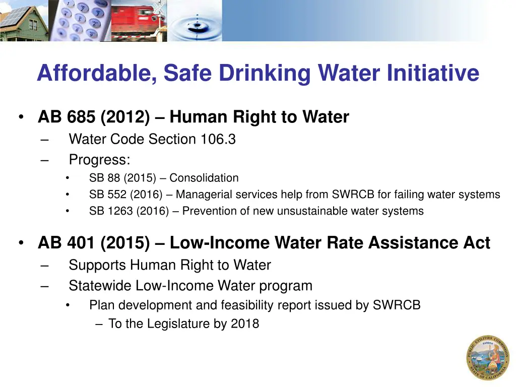 affordable safe drinking water initiative