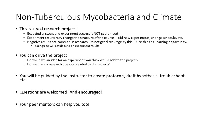 non tuberculous mycobacteria and climate