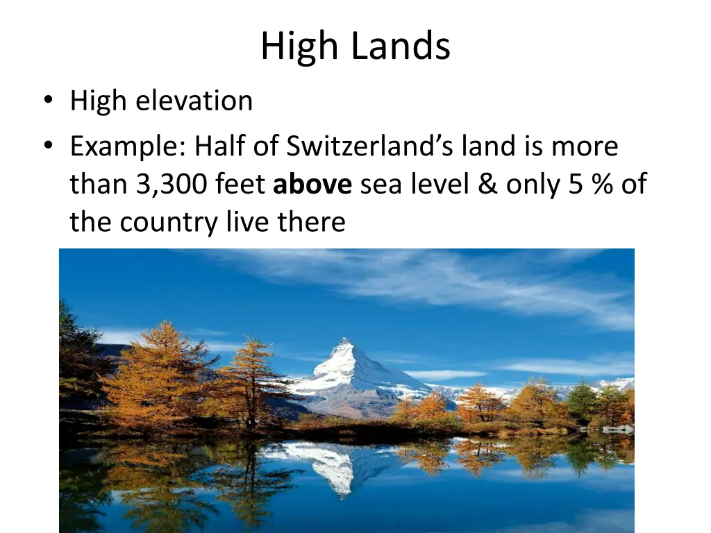 high lands