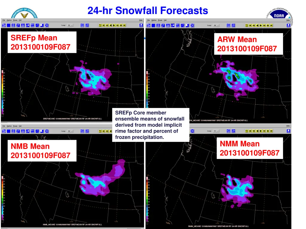 24 hr snowfall forecasts