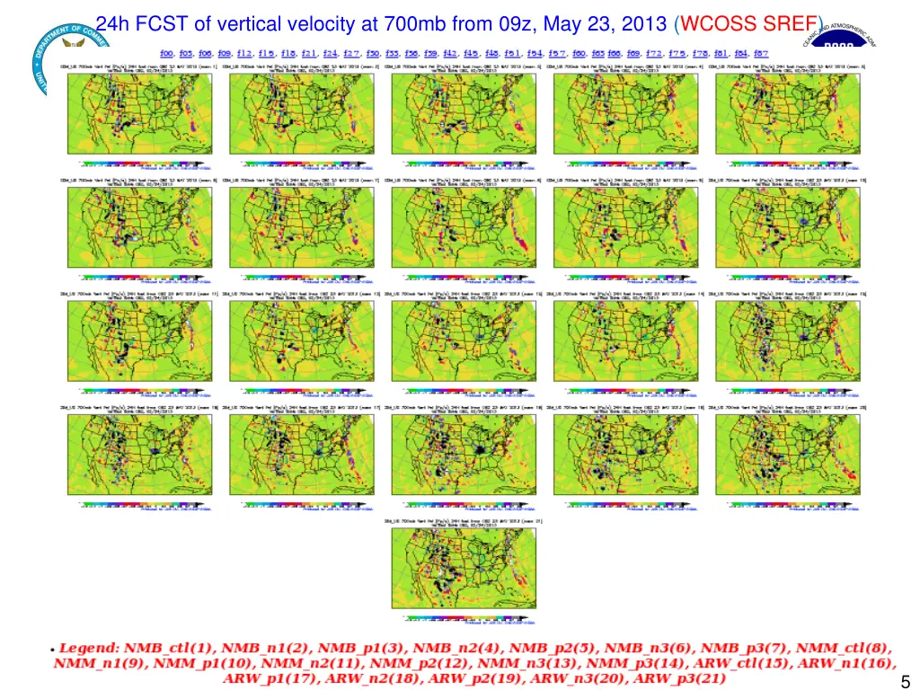 24h fcst of vertical velocity at 700mb from 1