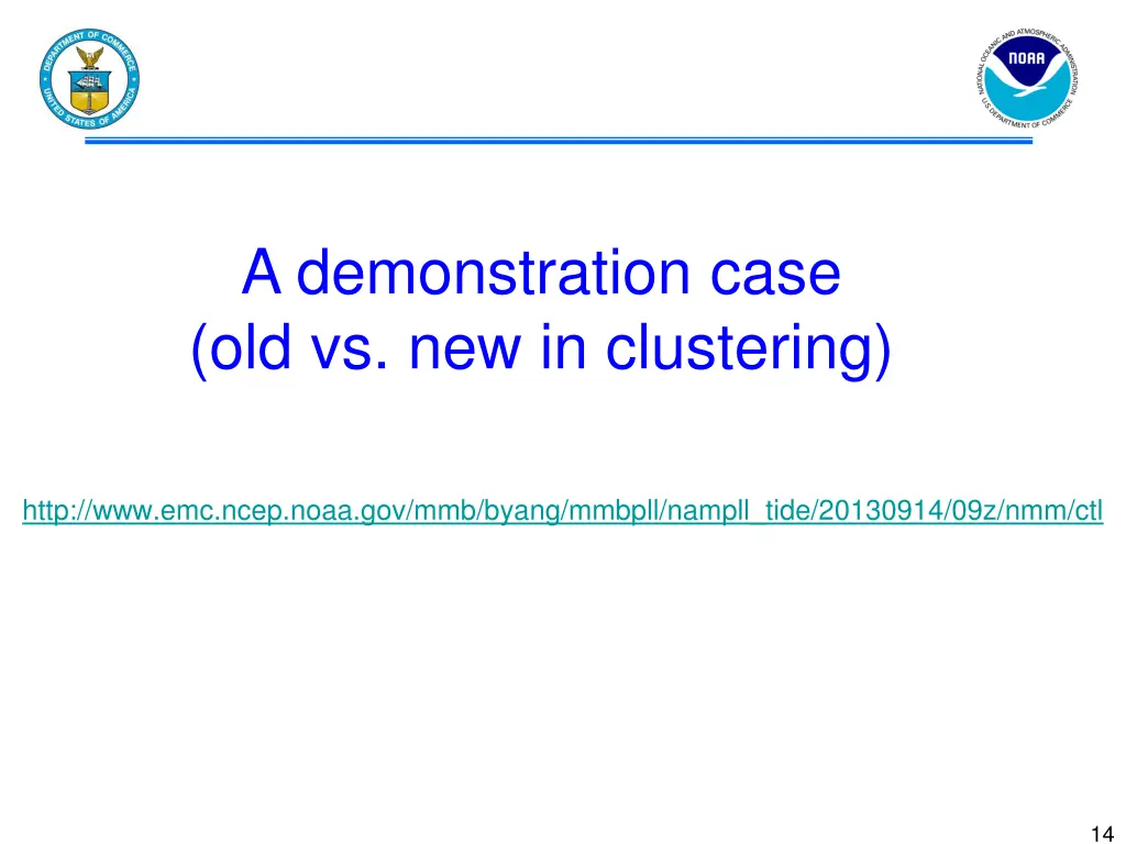 a demonstration case old vs new in clustering