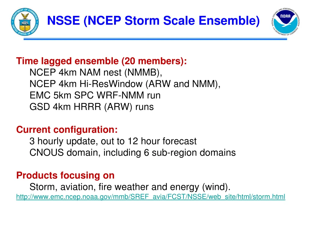 nsse ncep storm scale ensemble