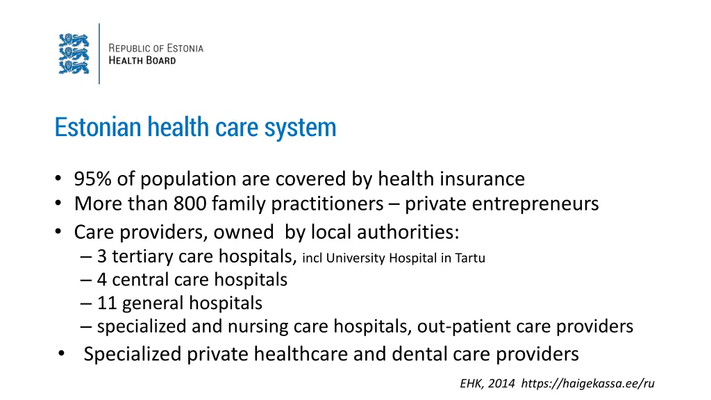 estonian health care system