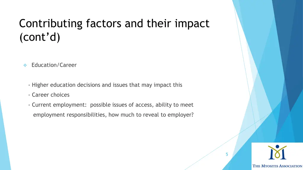 contributing factors and their impact cont d 1