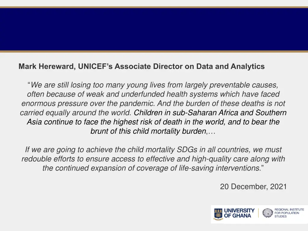 mark hereward unicef s associate director on data