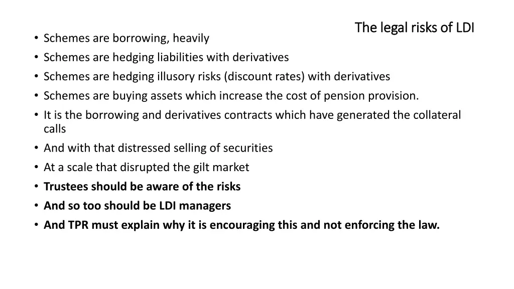 the legal risks of ldi the legal risks of ldi