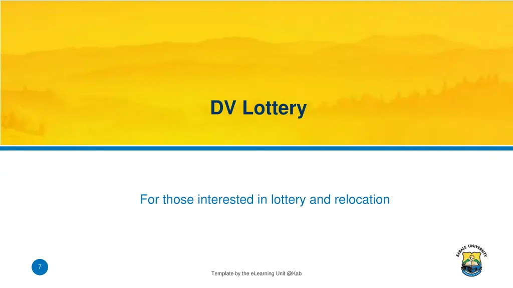 dv lottery