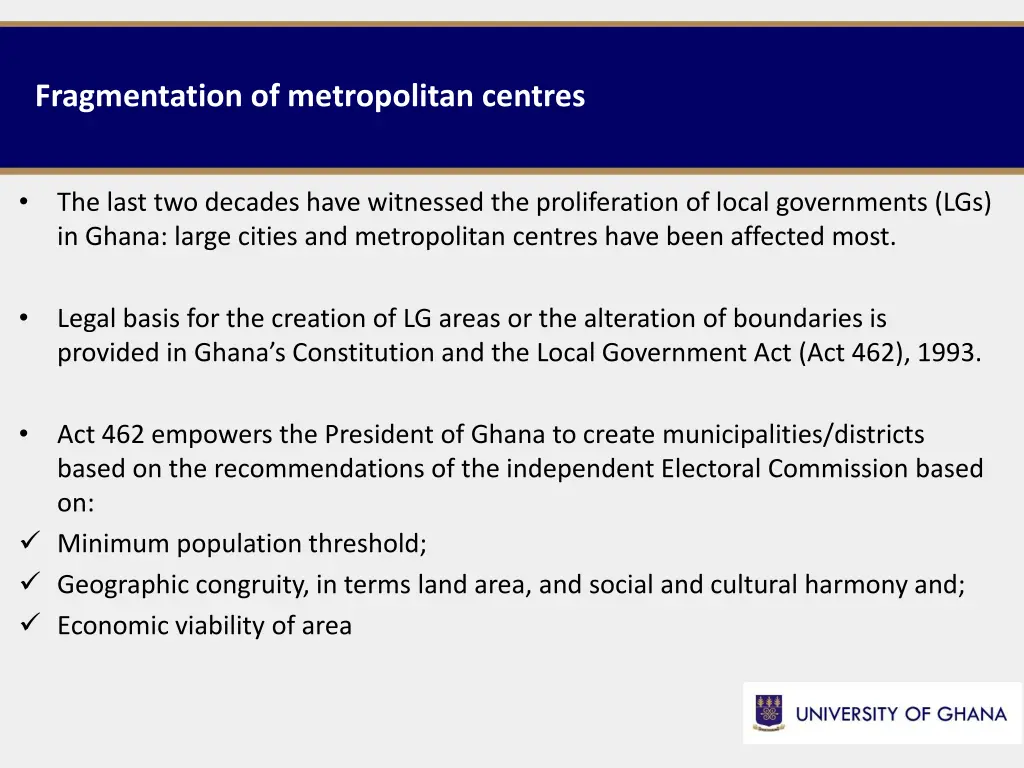 fragmentation of metropolitan centres